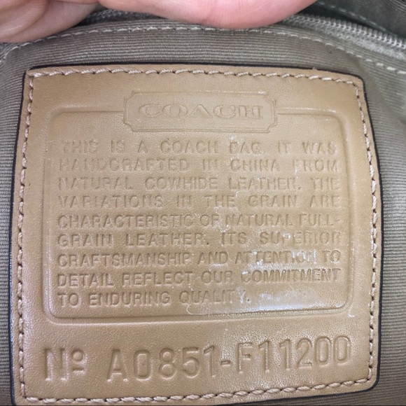 Coach Hamptons Leather Satchel Purse Tote F11200 - Picture 6 of 8